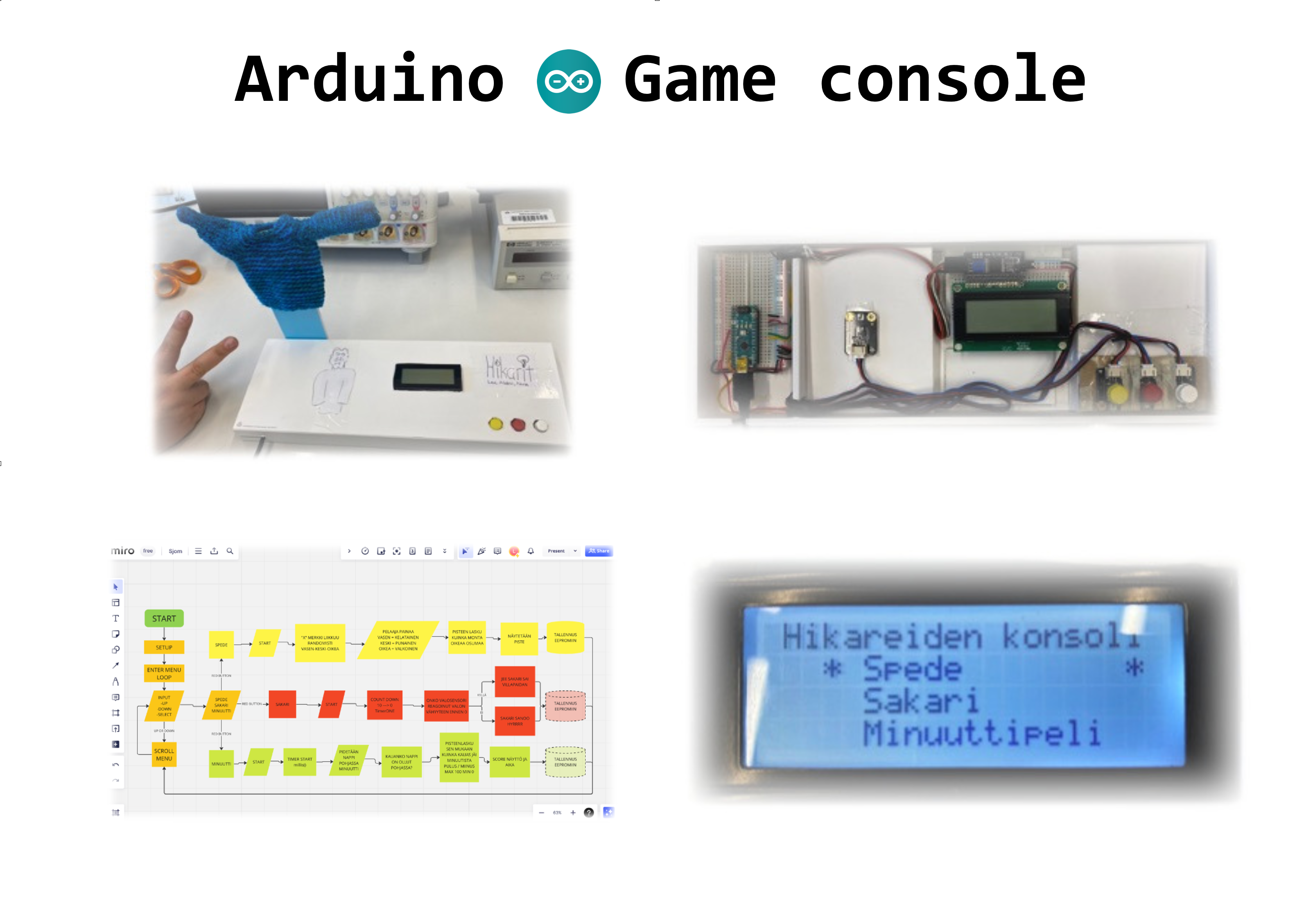 Arduino mini game console
